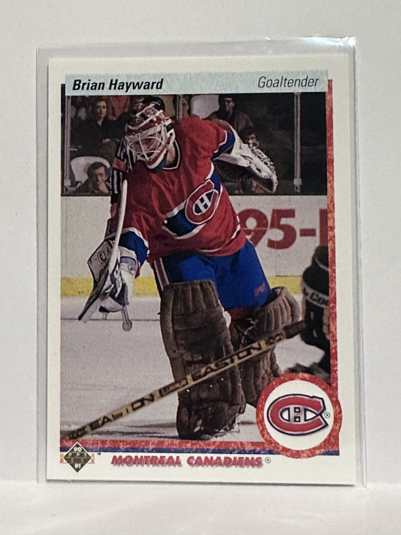 #171 Brian Hayward Montreal Canadiens 90-91 Upper Deck Hockey Card