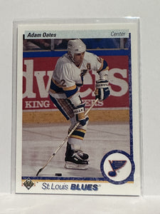 #173 Adam Oates St Louis Blues 90-91 Upper Deck Hockey Card