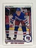 #182 Brian Mullen New York Rangers 90-91 Upper Deck Hockey Card