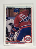 #186 Craig Ludwig Montreal Canadiens 90-91 Upper Deck Hockey Card