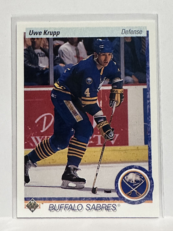 #187 Uwe Krupp Buffalo Sabres 90-91 Upper Deck Hockey Card