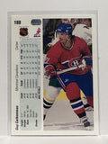 #188 Guy Carbonneau Montreal Canadiens 90-91 Upper Deck Hockey Card