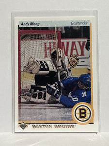 #232 Andy Moog Boston Bruins 90-91 Upper Deck Hockey Card