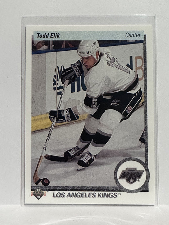 #233 Todd Elik Los Angeles Kings 90-91 Upper Deck Hockey Card