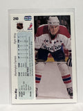 #240 Alan May Washington Capitals 90-91 Upper Deck Hockey Card