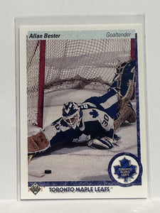 #241 Allan Bester Toronto Maple Leafs 90-91 Upper Deck Hockey Card