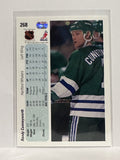 #268 Randy Cunneyworth Hartford Whalers 90-91 Upper Deck Hockey Card