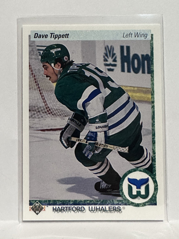 #270 Dave Tippett Hartford Whalers 90-91 Upper Deck Hockey Card