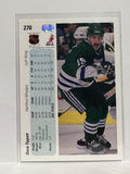 #270 Dave Tippett Hartford Whalers 90-91 Upper Deck Hockey Card