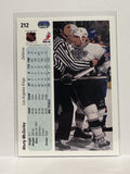 #212 Marty McSorley Los Angeles Kings 90-91 Upper Deck Hockey Card