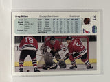 #213 Greg Millen Chicago Blackhawks 90-91 Upper Deck Hockey Card