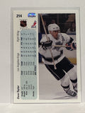 #214 Dave Taylor Los Angeles Kings 90-91 Upper Deck Hockey Card