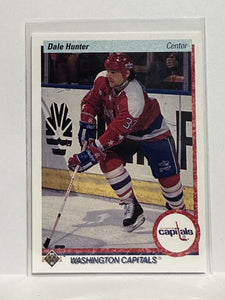 #219 Dale Hunter Washington Capitals 90-91 Upper Deck Hockey Card