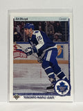 #222 Ed Olezyk Toronto Maple Leafs 90-91 Upper Deck Hockey Card