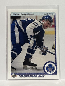 #224 Vincent Damphousse Toronto Maple Leafs 90-91 Upper Deck Hockey Card