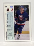 #226 Hubie McDonough New York Islanders 90-91 Upper Deck Hockey Card