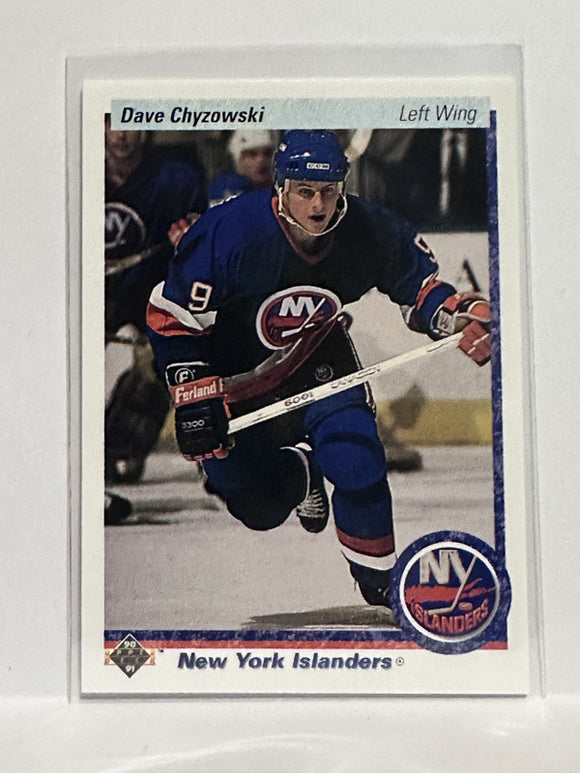 #228 Dave Chyzowski New York Islanders 90-91 Upper Deck Hockey Card