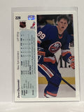 #228 Dave Chyzowski New York Islanders 90-91 Upper Deck Hockey Card