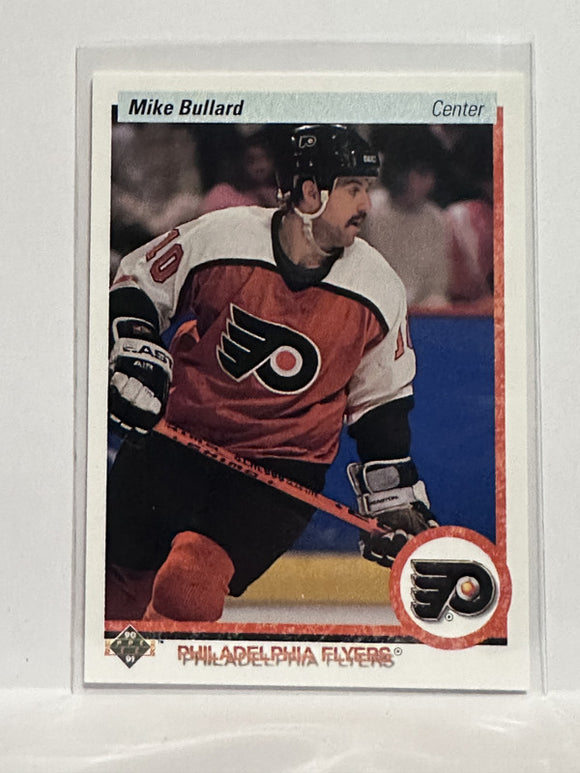 #230 Mike Bullard Philadelphia Flyers 90-91 Upper Deck Hockey Card