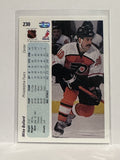 #230 Mike Bullard Philadelphia Flyers 90-91 Upper Deck Hockey Card