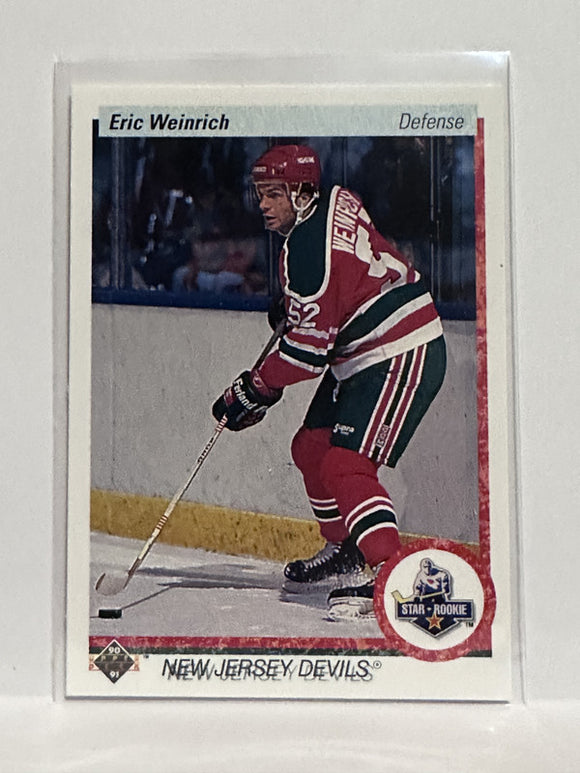 #245 Eric Weinrich New Jersey Devils 90-91 Upper Deck Hockey Card