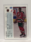 #250 Claude Vilgrain New Jersey Devils 90-91 Upper Deck Hockey Card