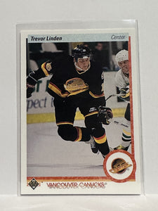 #256 Trevor Linden Vancouver Canucks 90-91 Upper Deck Hockey Card