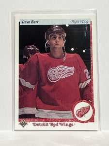 #257 Dave Barr Detroit Red Wings 90-91 Upper Deck Hockey Card