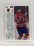 #259 Russ Courtnall Montreal Canadiens 90-91 Upper Deck Hockey Card