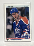 #262 Kevin Lowe Edmonton Oilers 90-91 Upper Deck Hockey Card