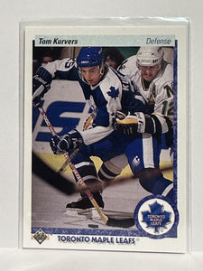 #160 Tom Kurves Toronto Maple Leafs 90-91 Upper Deck Hockey Card