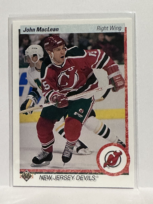 #161 John MacLean New Jersey Devils 90-91 Upper Deck Hockey Card