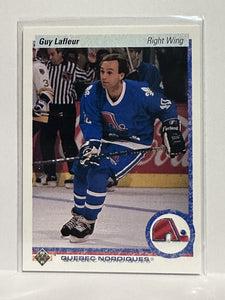 #162 Guy Lafleur Quebec Nordiques 90-91 Upper Deck Hockey Card