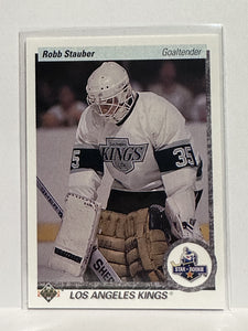 #165 Robb Stauber Star Rookie Los Angeles Kings 90-91 Upper Deck Hockey Card