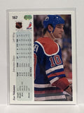 #167 Esa Tikkanen Edmonton Oilers 90-91 Upper Deck Hockey Card