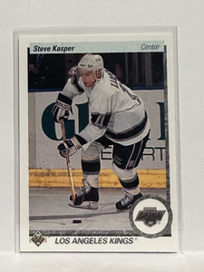 #140 Steve Kasper Los Angeles Kings 90-91 Upper Deck Hockey Card