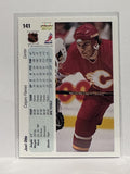 #141 Joel Otto Calgary Flames 90-91 Upper Deck Hockey Card