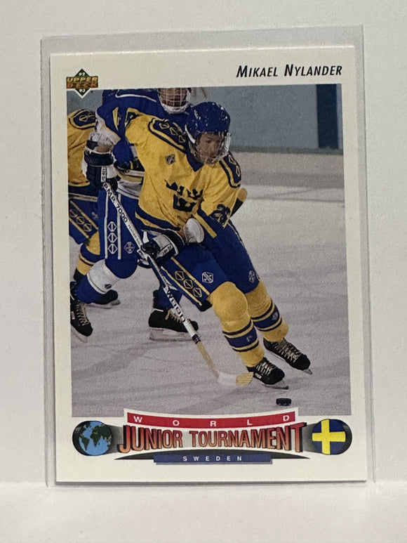 #236 Mikael Nylander World Junior Tournament Sweden 92-93 Upper Deck Hockey Card