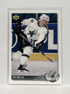 #247 Kip Miller Minnesota North Stars 92-93 Upper Deck Hockey Card