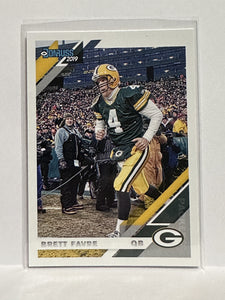 #105-V Brett Favre Variant Green Bay Packers 2019 Donruss Football Card