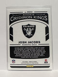 #RGK-8 Josh Jacobs Rookie Gridiron Kings Oakland Raiders 2019 Donruss Football Card