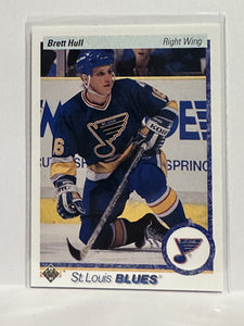 #154 Brett Hull St Louis Blues 90-91 Upper Deck Hockey Card