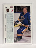 #154 Brett Hull St Louis Blues 90-91 Upper Deck Hockey Card