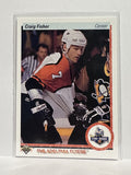 #155 Craig Fisher Star Rookie Philadelphia Flyers 90-91 Upper Deck Hockey Card