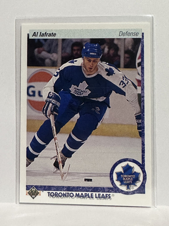 #157 Al Iafrate Toronto Maple Leafs 90-91 Upper Deck Hockey Card