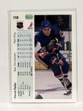 #118 Patrick Flatley New York Islanders 90-91 Upper Deck Hockey Card