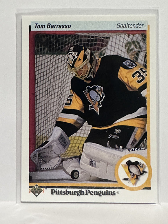 #121 Tom Barrasso Pittsburgh Penguins 90-91 Upper Deck Hockey Card