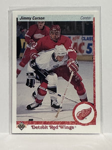 #132 Jimmy Carson Detroit Red Wings 90-91 Upper Deck Hockey Card