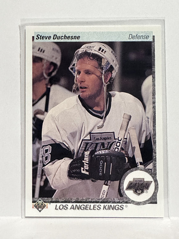 #136 Steve Duchesne Los Angeles Kings 90-91 Upper Deck Hockey Card