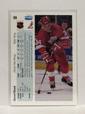 #99 Daniel Shank Detroit Red Wings 90-91 Upper Deck Hockey Card